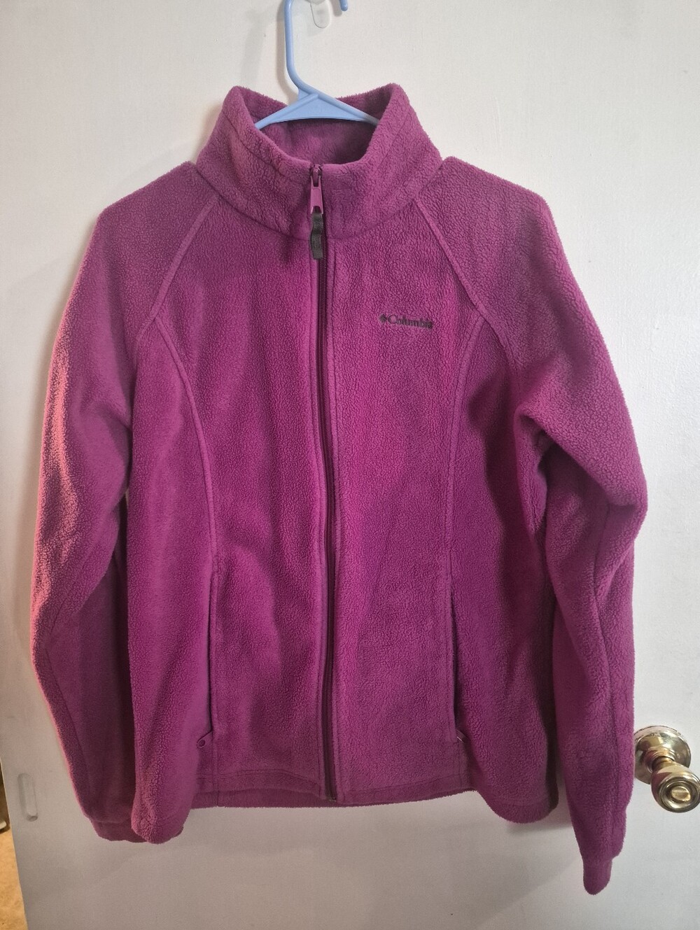 Columbia Womens Magenta Full-Zip Fleece Jacket